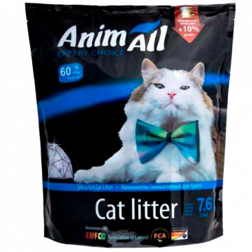 Наповнювач силікагелевий AnimAll - Aquamarine blue  Cat Litter, 7.6 л
