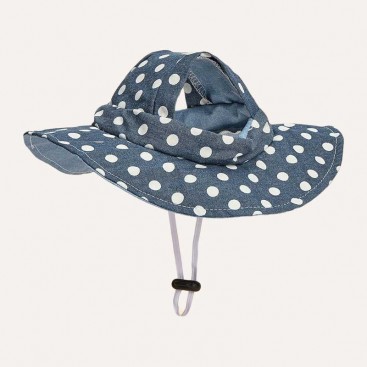 Панама для домашніх тварин сонцезахисна - Dog panama hat Jeans, M