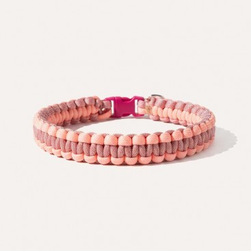 Декоративный плетеный ошейник Artesanía de Barcelona - Corazón Rosado, 35 см