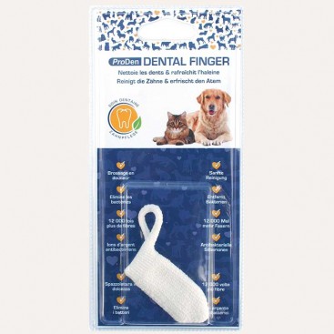 Напальчник для чистки зубов собак и кошек PlaqueOff-Dental Finger ProDen