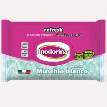 Салфетки с ароматом мускуса Inodorina - Salvietta Refresh Muschio, 40 шт