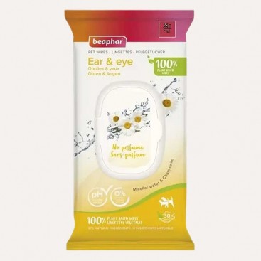Вологі серветки для тварин Pet Wipes для вух та очей 30 шт