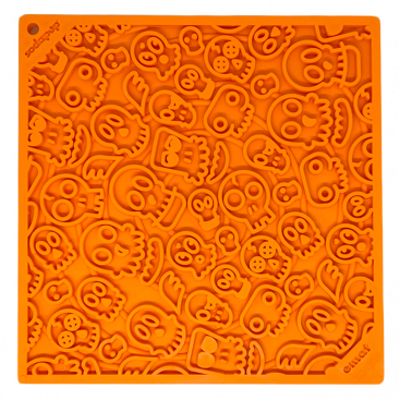 Силиконовый коврик для слизывания лакомства SodaPup - Zombie Design Emat, оранжевый