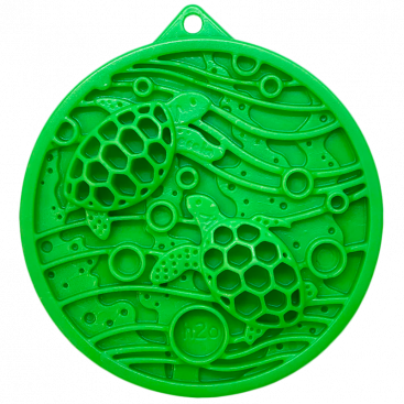 Міні тарілочка для повільного годування SodaPup - Nylon eCoin "Water", зелена
