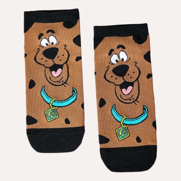 Шкарпетки жіночі низькi Fansphere Goods - Scooby-Doo brown, 36-39