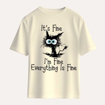 Футболка для хлопчиків 15 років Godzilla - I'm Fine Cat