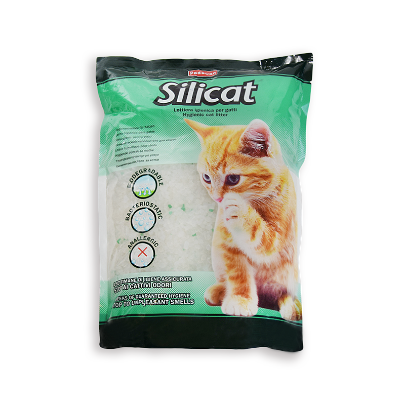 Наполнитель силикагель для кошачьих туалетов Padovan - Silicat 2,2 кг/5 л