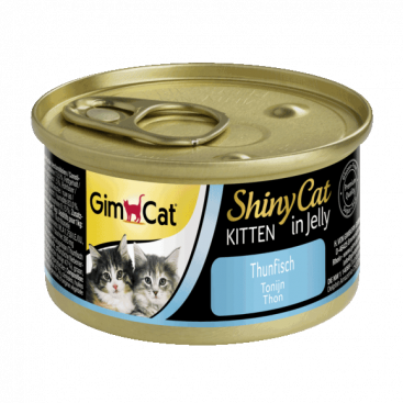 Консервований корм для кошенят з тунцем GimCat - ShinyCat in jelly 70 г