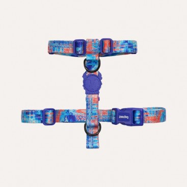 Шлея для собак Zee.Dog - Glitch Error #404 H-Harness, M