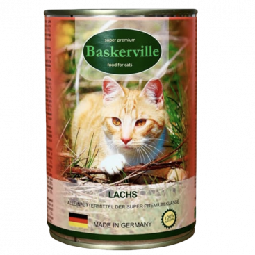 Консерва для котів з лососем Baskerville - Lachs, 400 г