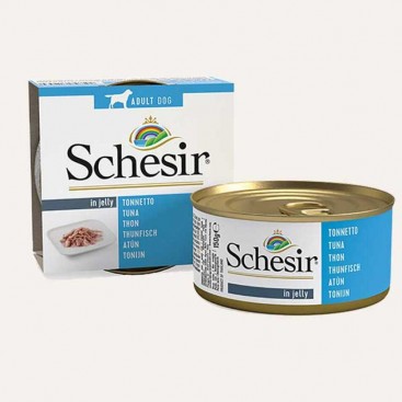 Консерва для собак із тунцем Schesir - Tuna in jelly, 150 г