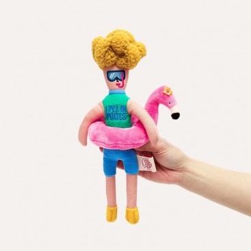 Інтерактивна іграшка для ласощів thefurryfolks - Hooman Nosework Toy Flamingo