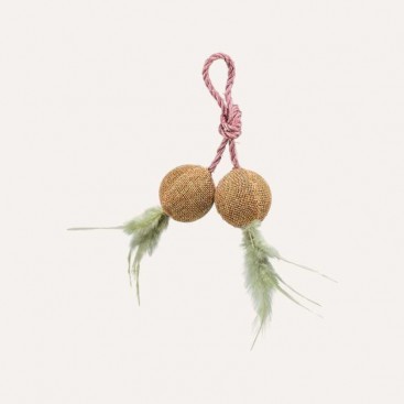 Игрушка для кошек мячи на веревке с кошачьей мятой Trixie - 4,5 см