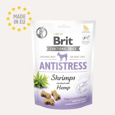Лакомство для собак антистресс с креветкой Brit Care - Functional Snack Antistress Shrimps 150 г