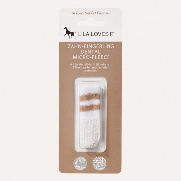 Напальчник из микрофибры для чистки зубов собак и котов Lila loves it - Dental Micro Fleece
