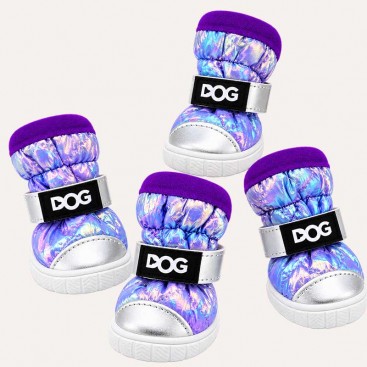 Черевики для собак DOG - Holographic Purple, розмір 1