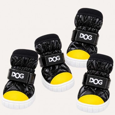 Черевики для собак DOG - Black Yellow, розмір 1
