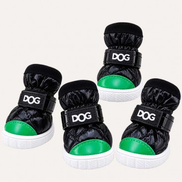 Черевики для собак DOG - Black Green, розмір 4