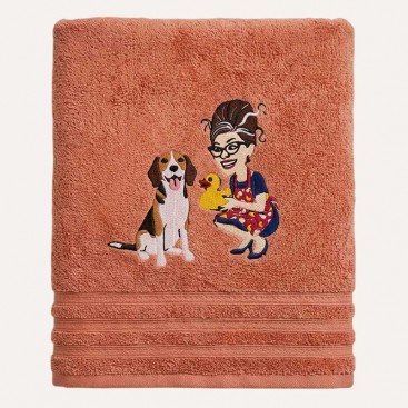 Рушник для собак з вишивкою Montmorency - Cute Bath Beagle (70х130 см)