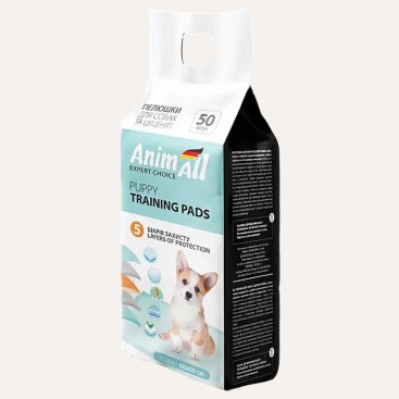 Пелюшки для собак AnimAll - Puppy Training Pads 60х60, 50 шт