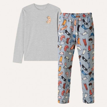 Піжама чоловіча Your Pajamas - Sleeping Cat, XL