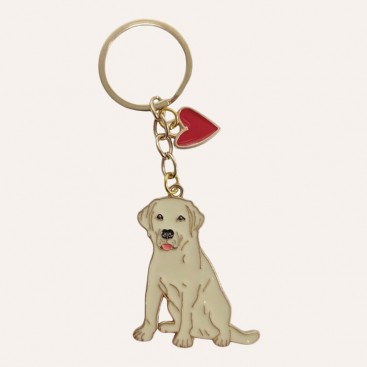 Брелок із золотим ретривером Apple Girl - Golden Retriever