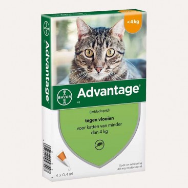 Краплі для котів від зовнішніх паразитів Advantage до 4 кг (1 піпетка)