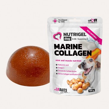 LK Baits Pet Nutrigel Marine Collagen S-M Функціональні ласощі для собак для суглобів 100 г