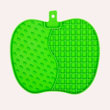 Силіконовий килимок для злизування ласощів UpSky - Apple Green