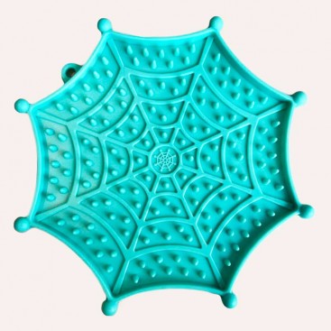 Силіконовий килимок для злизування ласощів UpSky - Web Turquoise