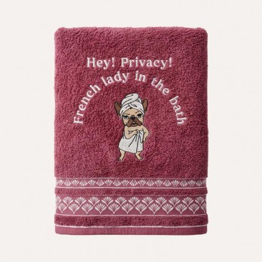 Полотенце для собак с вышивкой Montmorency - French Lady in the Bath(50x100 см)