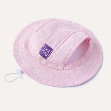Панама для собак из льна HatDog - Pink, XL