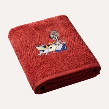 Рушник для собак з вишивкою Montmorency - Grandma's Puppy Brick (70х130 см)