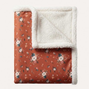 Двостороння водонепроникна ковдра з хутром Montmorency - Brown 1х1,5 м