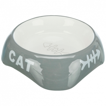Керамическая миска для кошек Trixie - Cat Grey, 200 мл