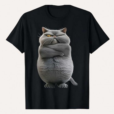 Футболка для хлопчиків 12 років Sugar Raccoons - Fat Cat Black