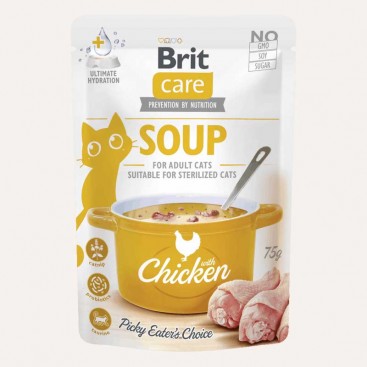 Суп для кошек с курицей Brit Care - Soup with Chicken, 75 г