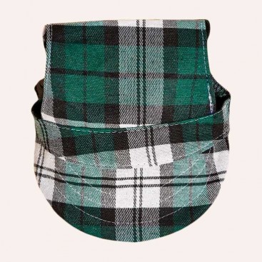 Кепка для собак в клеточку Tail Up  - Plaid Pet Cap, green L