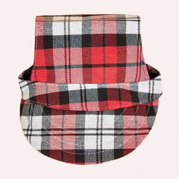 Кепка для собак Tail Up - Plaid Pet Cap, red M