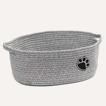 Кошик для зберігання іграшок для тварин PetLobby - Wicker Grey