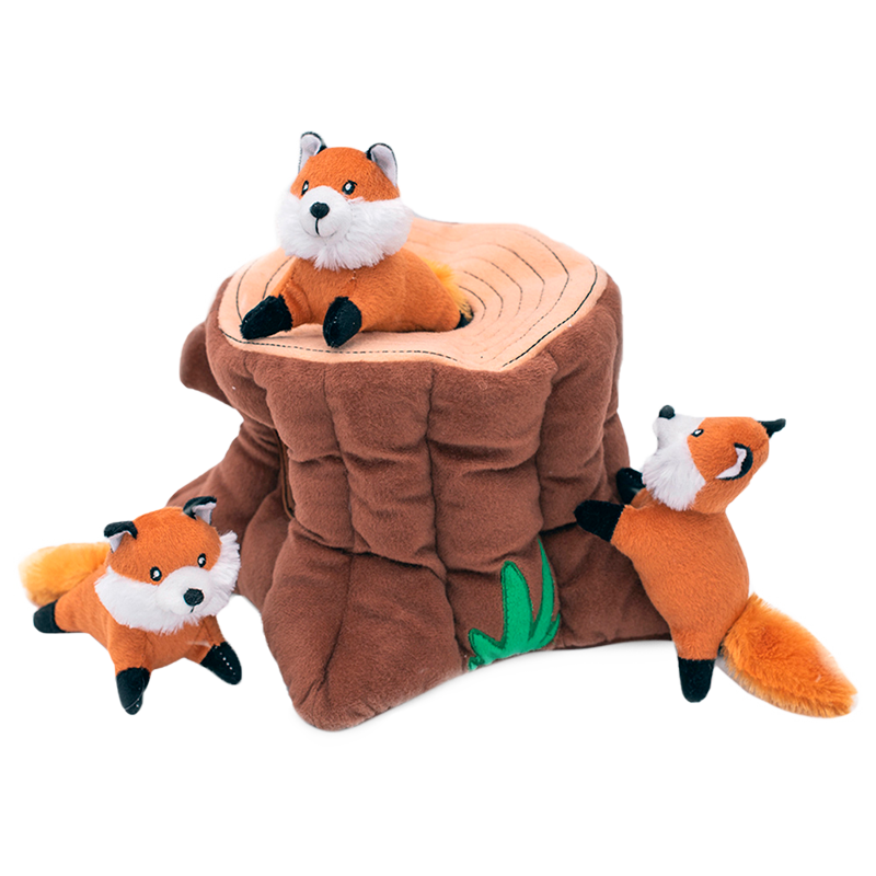 Інтерактивна іграшка лисиці та пеньок Zippy Paws - Fox Stump