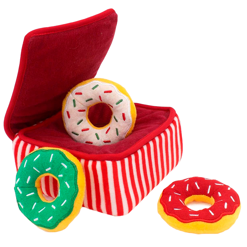 Іграшка для собак Zippy Paws Holiday Burrow - Donut Box купити в